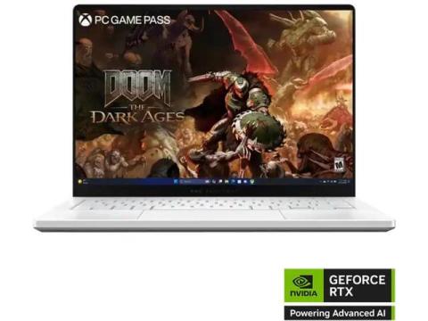 ASUS - ROG Zephyrus G14 14" OLED 3K 120Hz Gaming Laptop - AMD Ryzen 9 270 - 16GB LPDDR5X - GeForce RTX 5060 - 1TB SSD - Platinum White